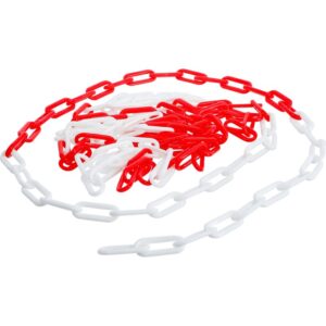 Kæde til afspærring | rød-hvid | Plast | 5 m