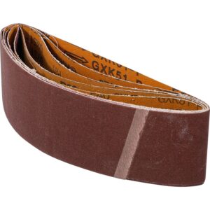 Slibebåndssæt | til båndsliber | 75 x 533 mm | K 40 - 60 - 80 - 120 - 240 | 5 dele