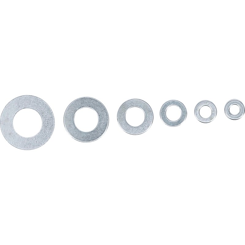 Mellemlægsskivesortiment | Ø 4 - 12 mm (indvendig diameter) | 130 dele - Billede 2