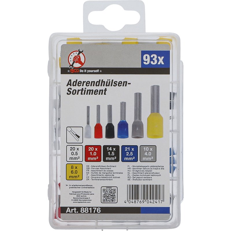 Terminalrørssortiment | isoleret | 93 dele - Billede 3