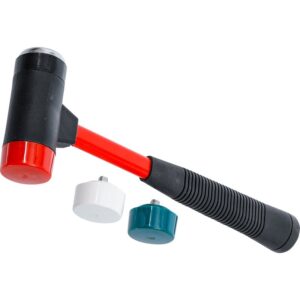 Skiftehovedhammersæt | fiberglasskaft | Ø 38 mm