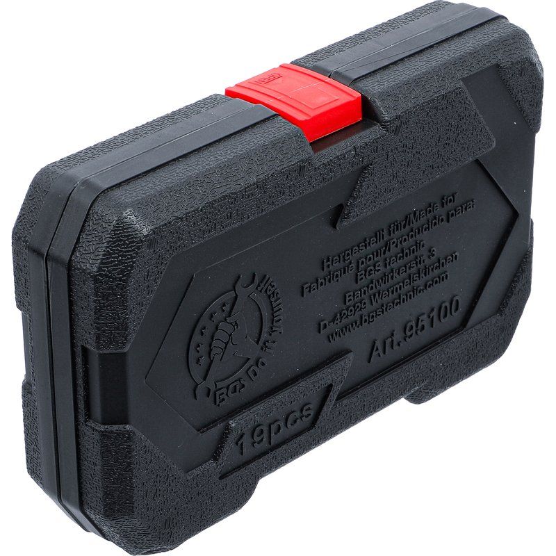 Bittop-/topnøglesæt | indvendig sekskant 12,5 mm (1/2") | T-profil (til Torx) / E-profil | 19 dele - Billede 5