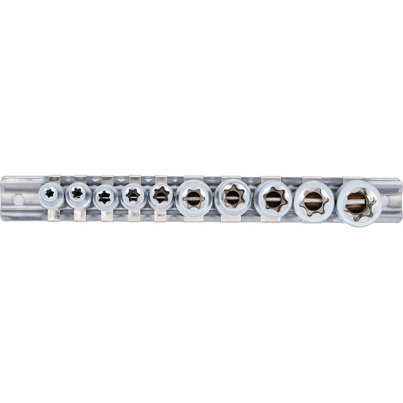 Topnøgletopsæt E-profil | 6,3 mm (1/4") / 10 mm (3/8") | E4 - E16 | 10 dele - Billede 3
